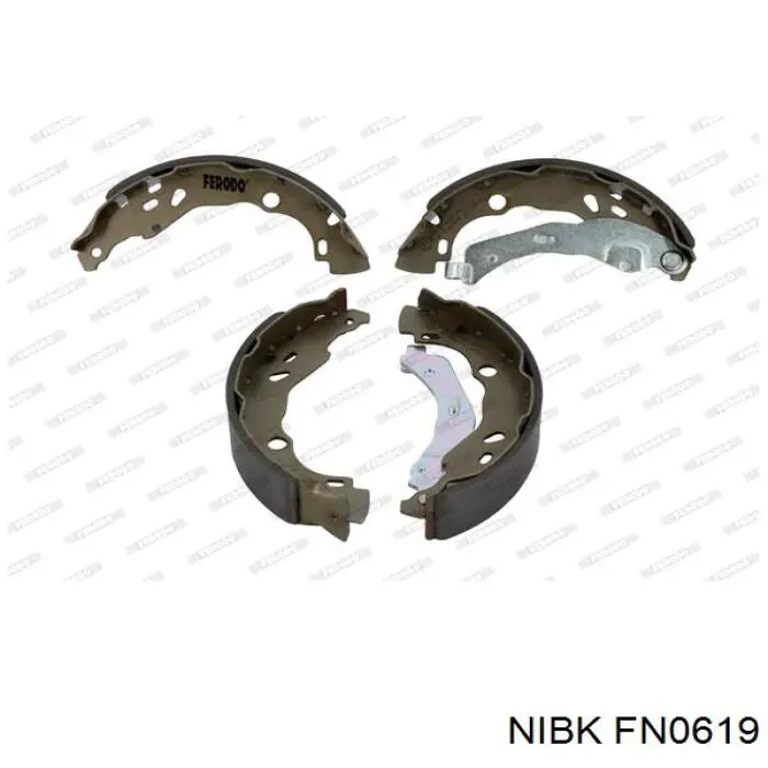 Колодки гальмові задні, барабанні FN0619 Nibk