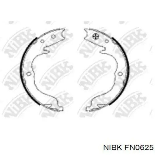 Колодки ручника / стоянкового гальма Nibk FN0625 ціна, від 27.84 USD
