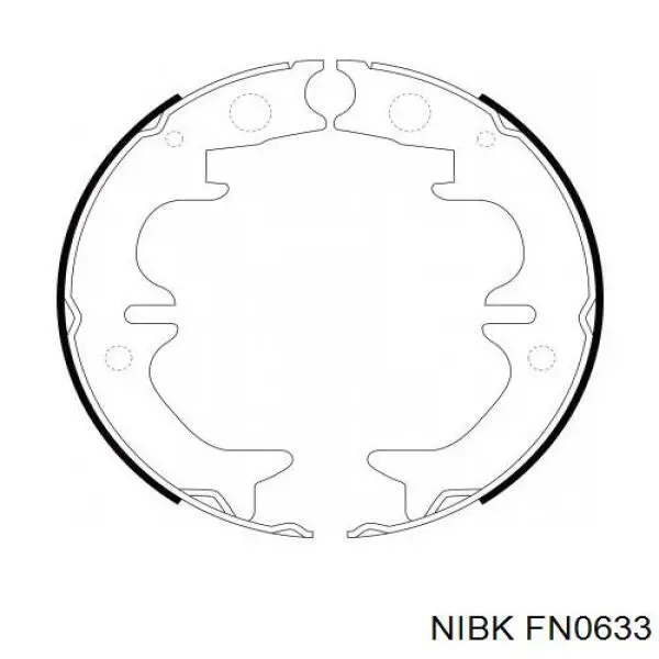 Купити FN0633 Nibk Гальмівні колодки гальма стоянки