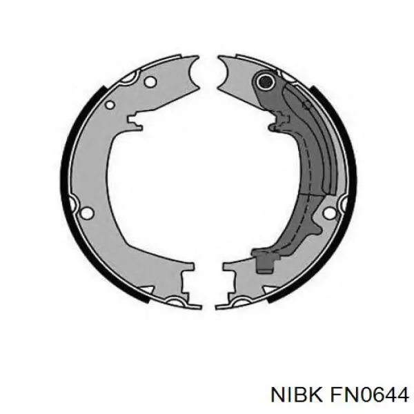 FN0644 Nibk Гальмівні колодки ручника