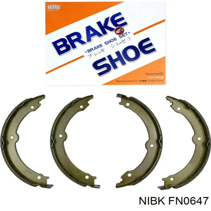 Колодки ручника / стоянкового гальма Nibk FN0647 ціна, від 31.06 USD