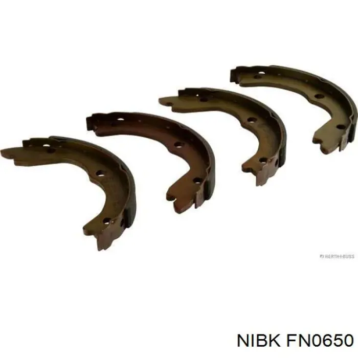 FN0650 Nibk Гальмівні колодки ручника