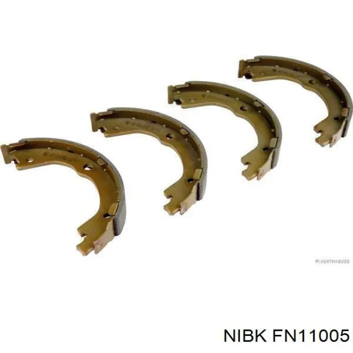 FN11005 Nibk колодки ручника/стоянкового гальма