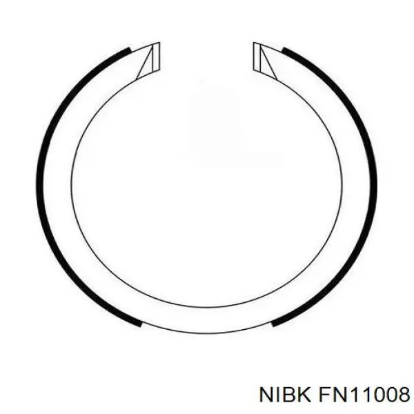 Колодки ручника/стоянкового гальма 96298282 Market (OEM)