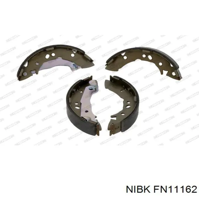 FN11162 Nibk Колодки гальмівні задні, барабанні