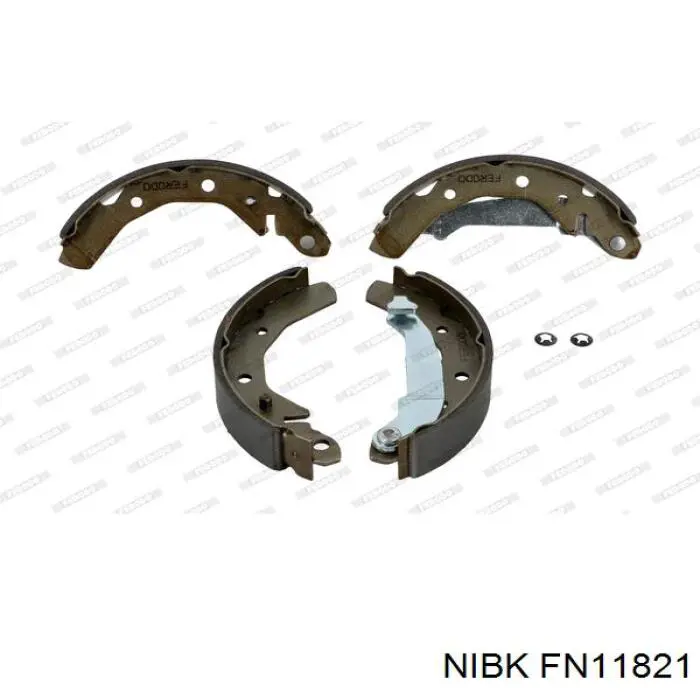 FN11821 Nibk Колодки гальмівні задні, барабанні