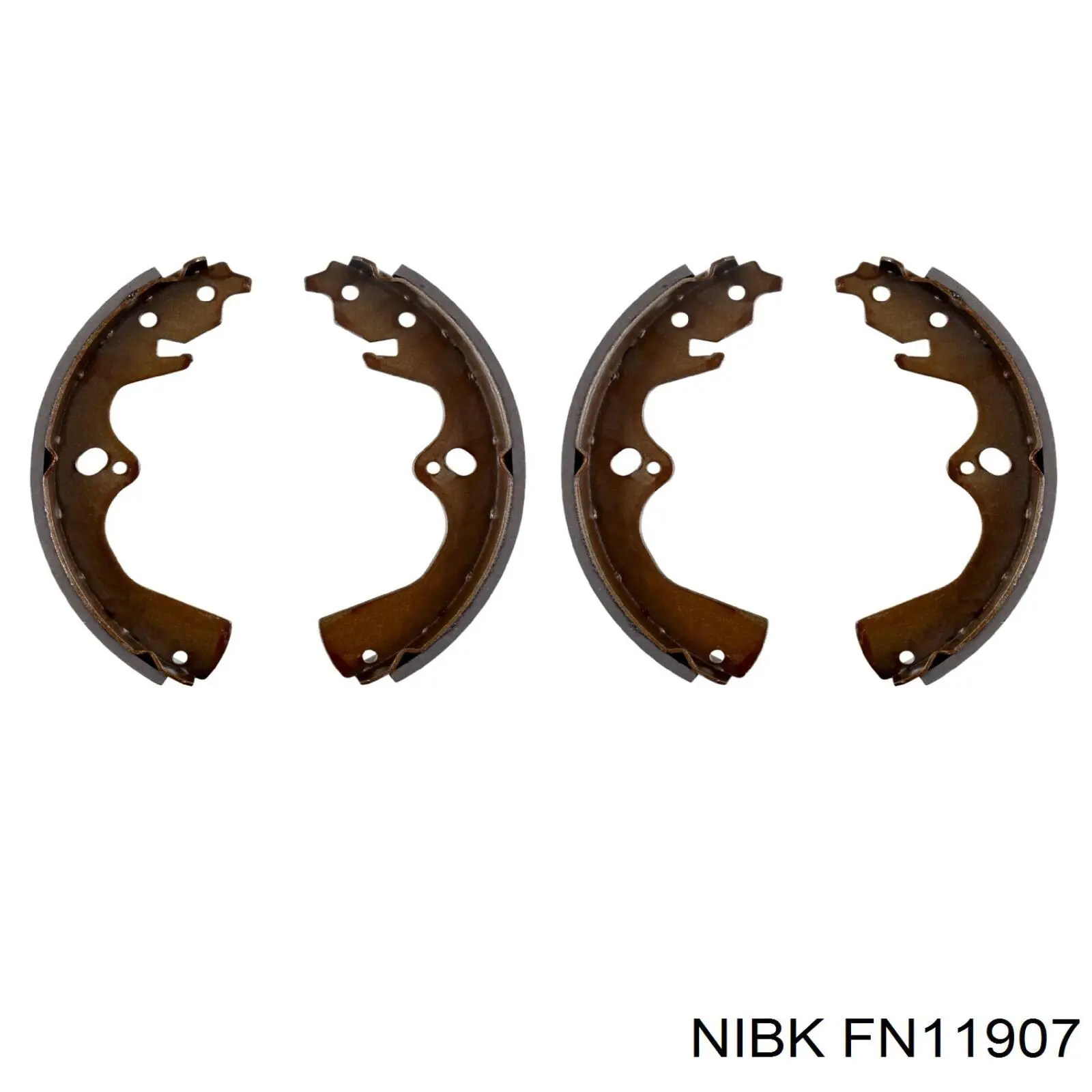 Колодки гальмові задні, барабанні Nibk FN11907 ціна, від 28.65 USD