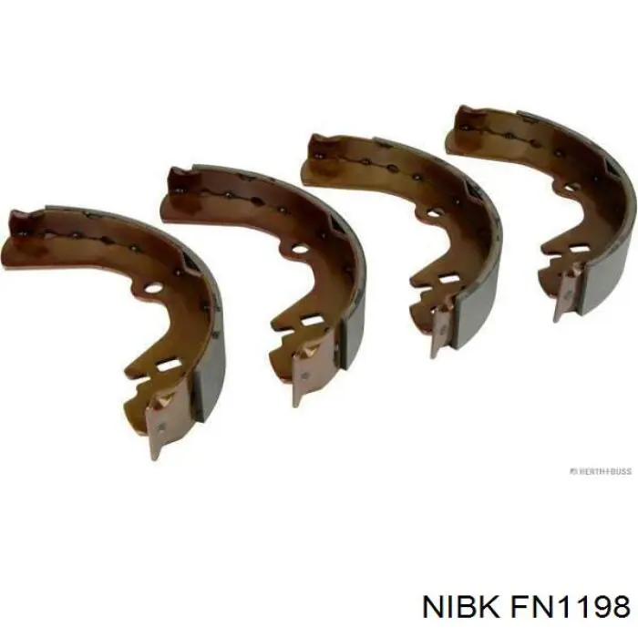 Купити FN1198 Nibk Колодки гальмові задні, барабанні