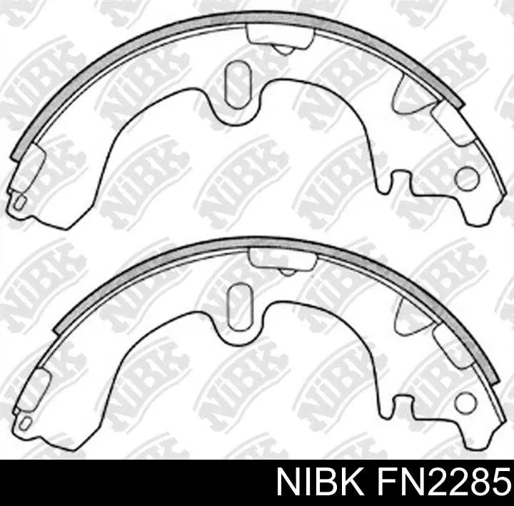 Колодки гальмові задні, барабанні Nibk FN2285 ціна, від 12.69 USD