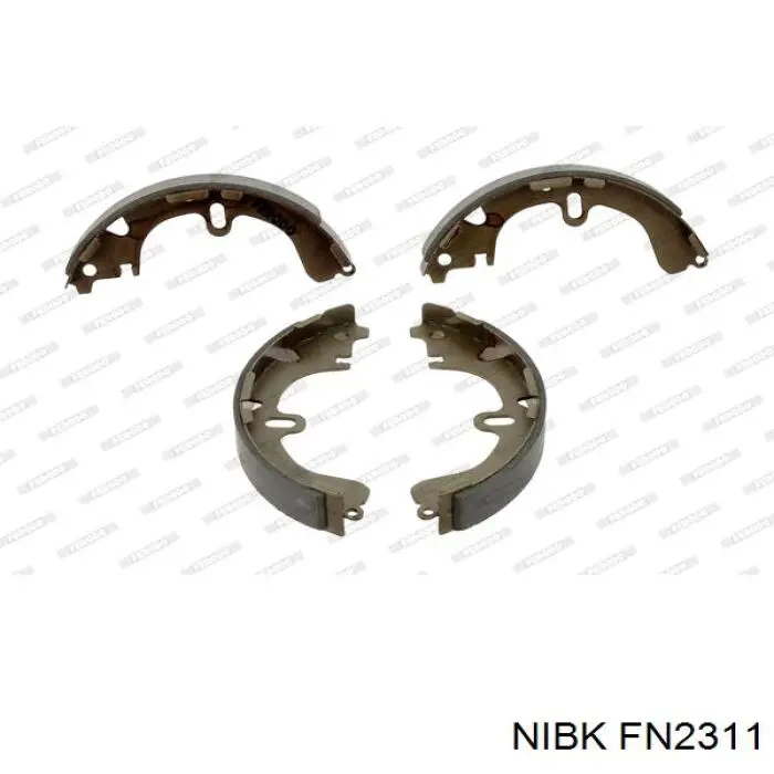 Колодки гальмові задні, барабанні FN2311 Nibk