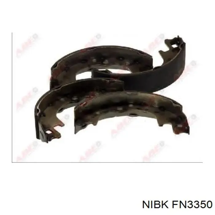 Колодки гальмові задні, барабанні FN3350 Nibk