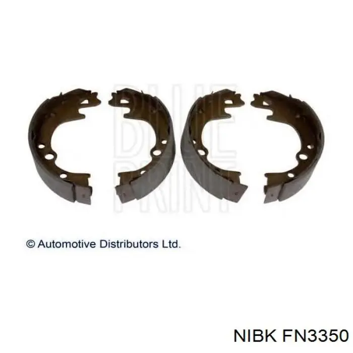 Колодки гальмові задні, барабанні Nibk FN3350 ціна, від 23.84 USD