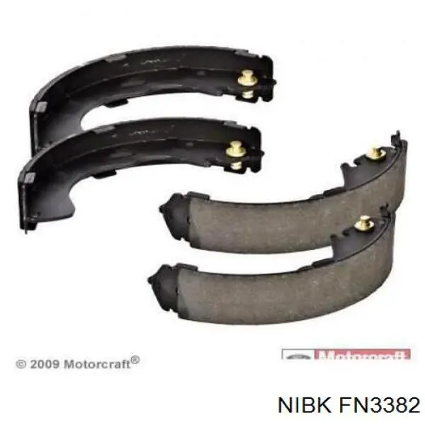 FN3382 Nibk Колодки гальмівні задні, барабанні