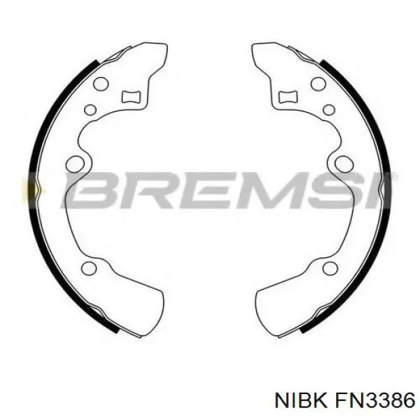 Колодки гальмові задні, барабанні S30508 Brembo
