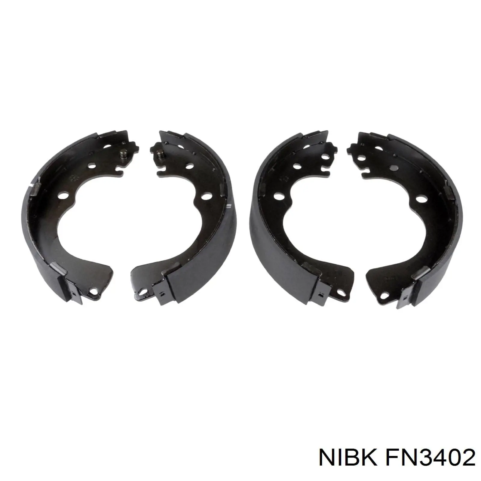 FN3402 Nibk колодки гальмові задні, барабанні