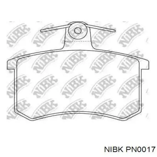 Купити PN0017 Nibk Задні колодки