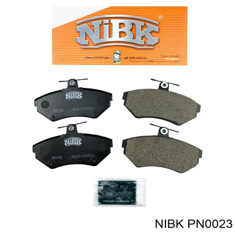 Купити PN0023 Nibk Колодки гальмівні передні, дискові