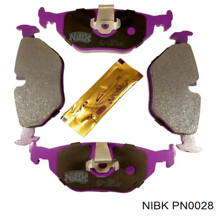 PN0028 Nibk Колодки гальмівні задні, дискові