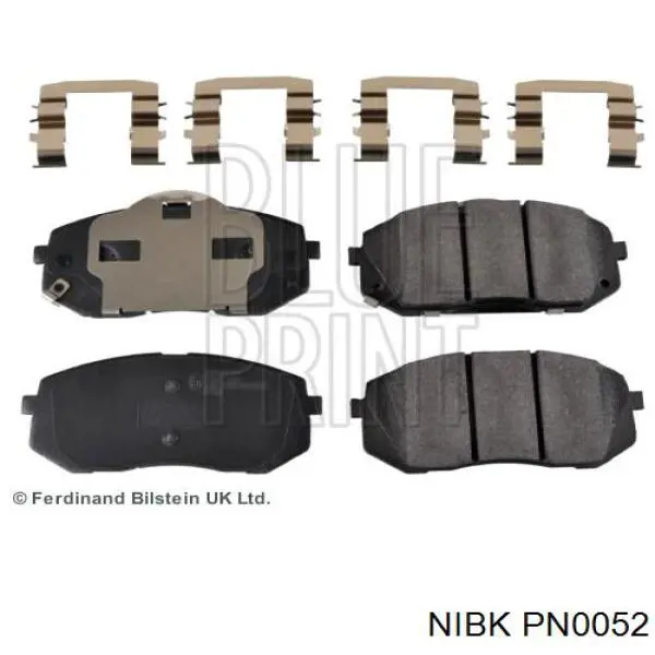 Купити PN0052 Nibk Колодки гальмівні передні, дискові
