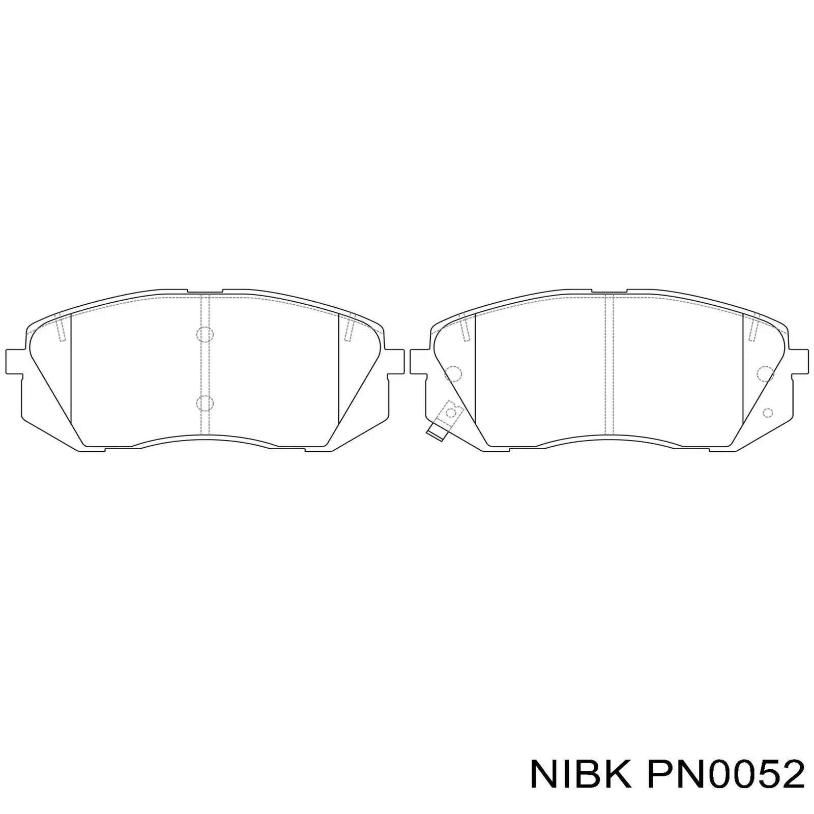 Передні тормозні колодки PN0052 Nibk