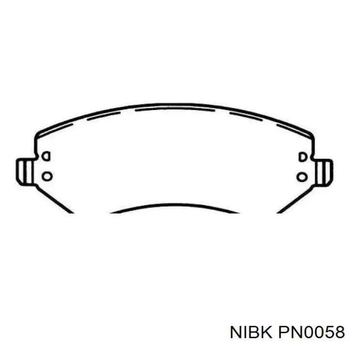Тормозні колодки Nibk PN0058