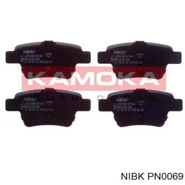 PN0069 Nibk Колодки гальмівні задні, дискові