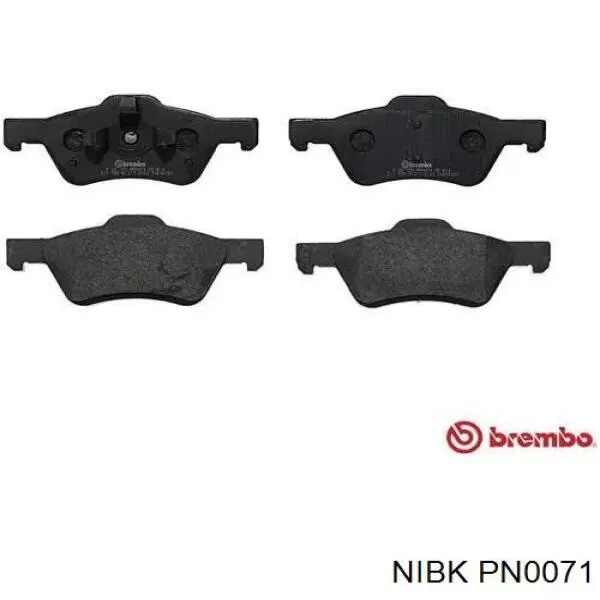 Передні тормозні колодки PN0071 Nibk