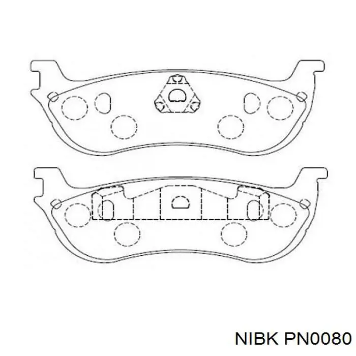  Колодки гальмові задні, дискові Ford Expedition 