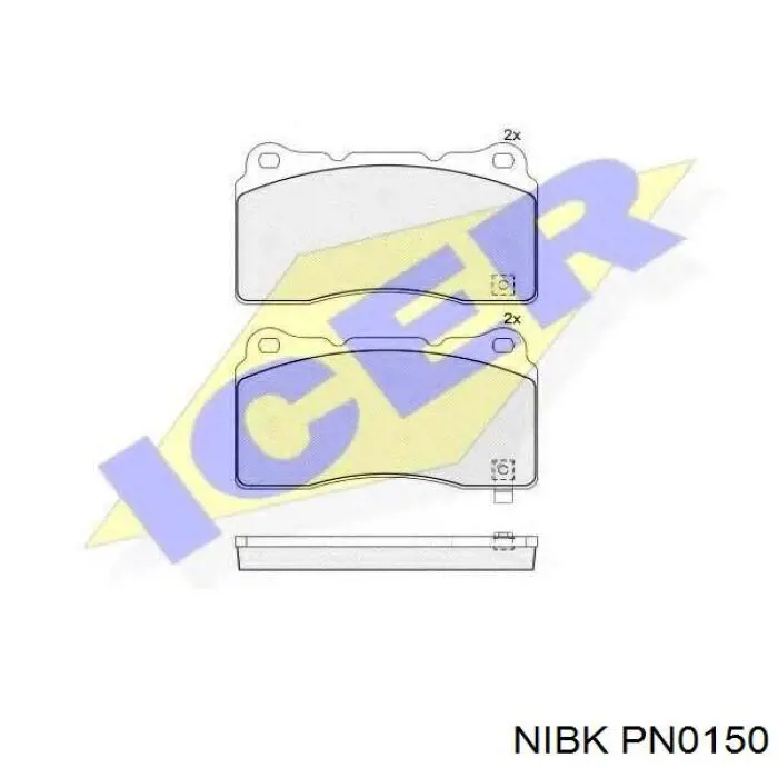 Купити PN0150 Nibk Колодки гальмівні передні, дискові