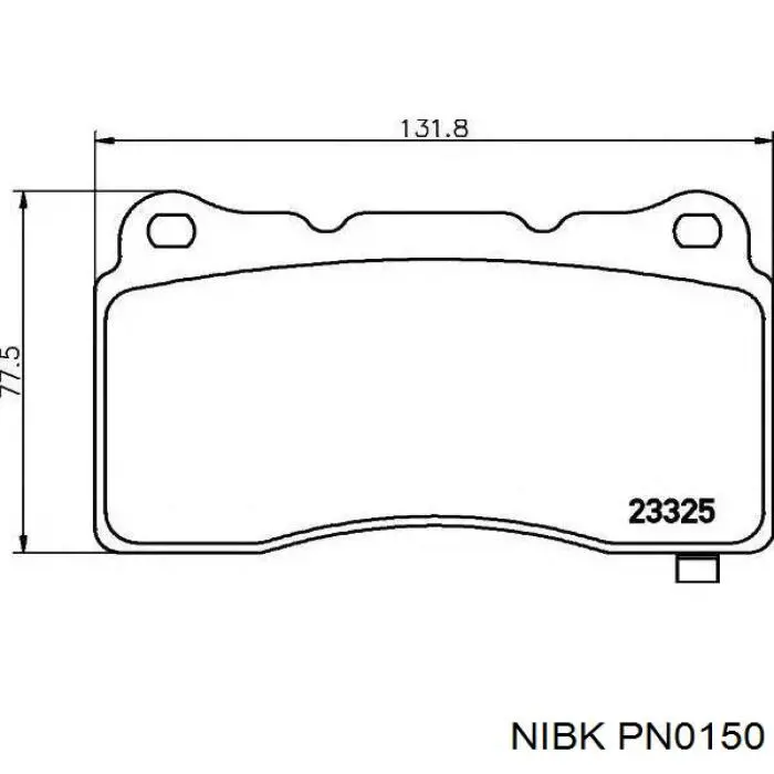 Гальмівні колодки Nibk PN0150 ціна, від 36.52 USD