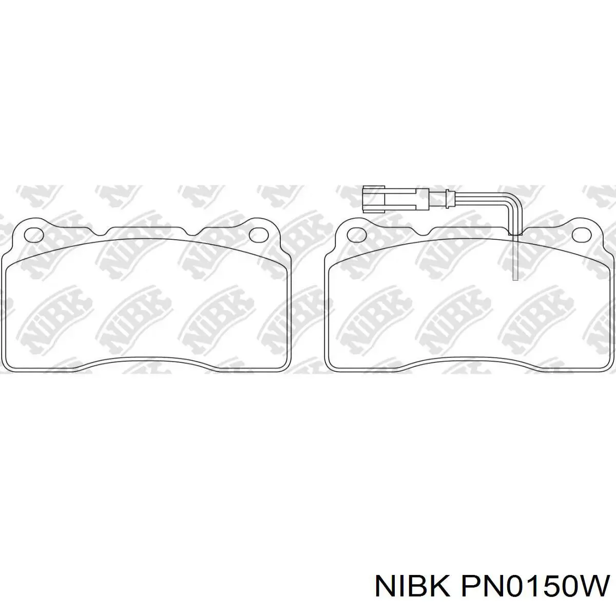 Купити PN0150W Nibk Колодки гальмівні передні, дискові