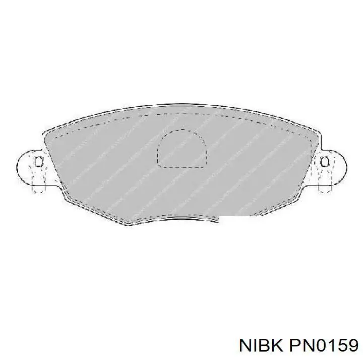 Купити PN0159 Nibk Колодки гальмівні передні, дискові