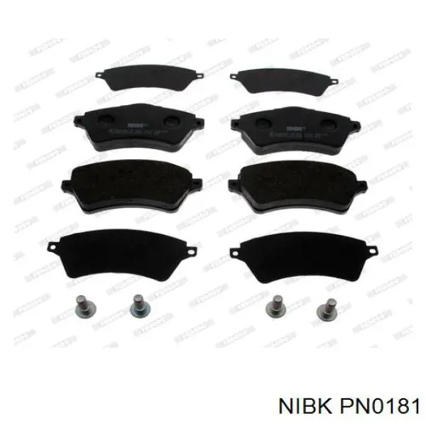 PN0181 Nibk Передні гальмівні колодки