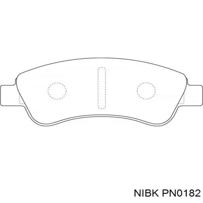Гальмівні колодки Nibk PN0182 ціна, від 21.31 USD