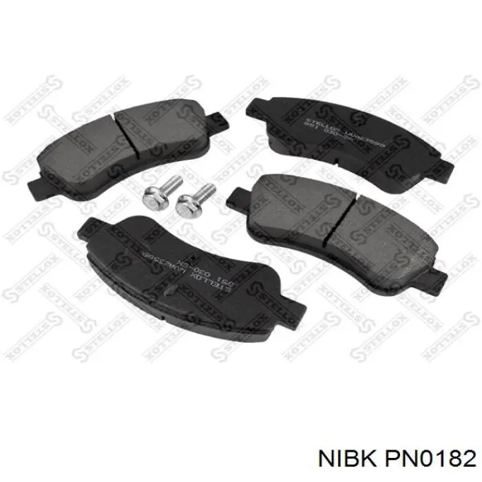 Купити PN0182 Nibk Колодки гальмівні передні, дискові
