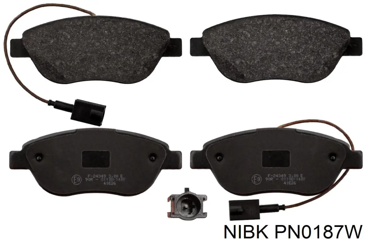Передні тормозні колодки PN0187W Nibk
