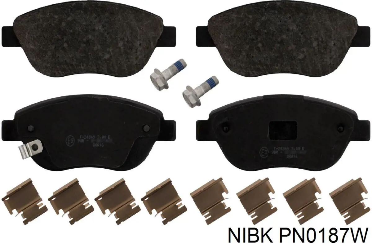 PN0187W Nibk Передні гальмівні колодки