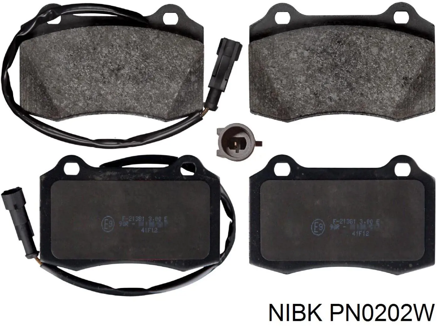 PN0202W Nibk Колодки гальмівні задні, дискові