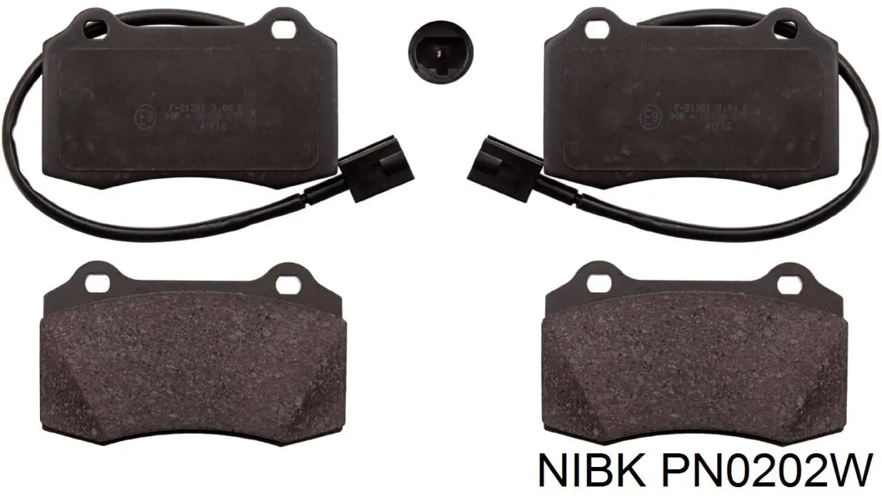 Задні гальмівні колодки Nibk PN0202W ціна, від 26.86 USD