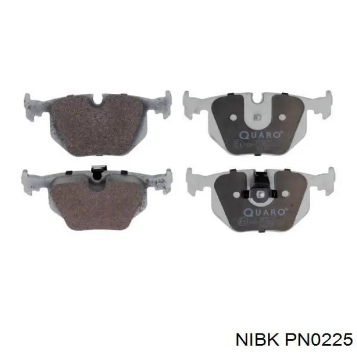 Задні гальмівні колодки Nibk PN0225 ціна, від 26.53 USD