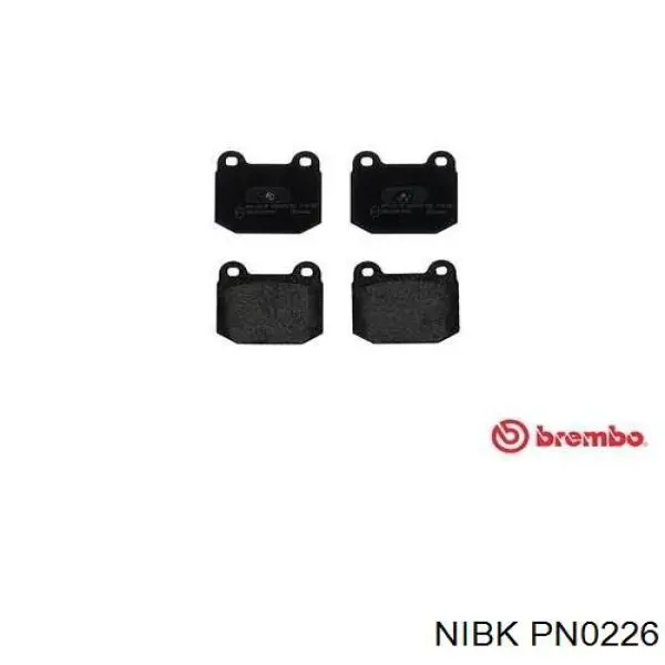 Купити PN0226 Nibk Задні колодки