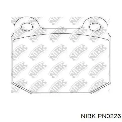 Колодки гальмівні передні, дискові PN0226 Nibk