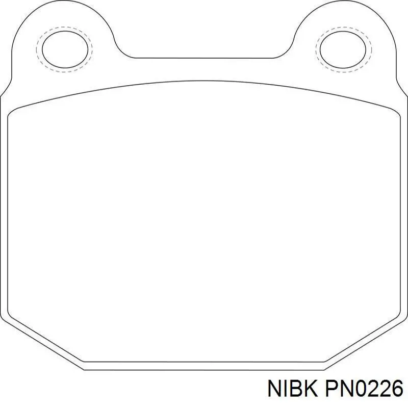 Задні гальмівні колодки Nibk PN0226 ціна, від 25.34 USD