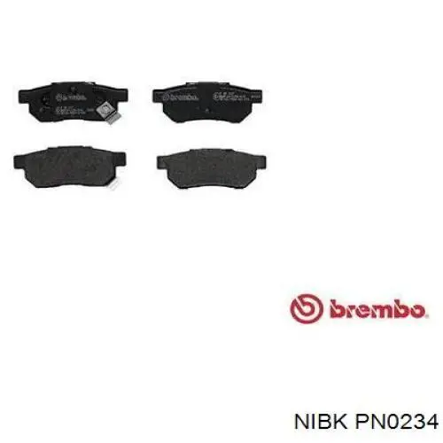 PN0234 Nibk Передні гальмівні колодки