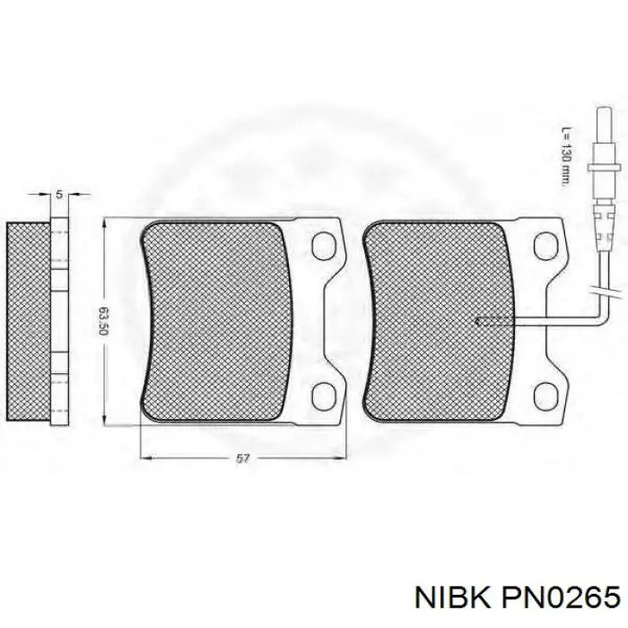 Купити PN0265 Nibk Задні колодки
