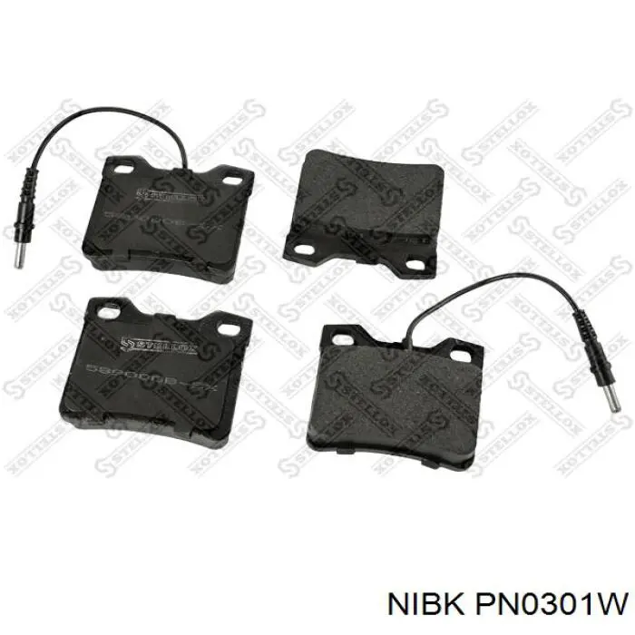 Гальмівні колодки Nibk PN0301W ціна, від 19.65 USD