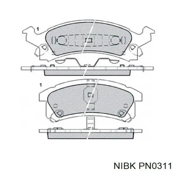 Купити 10205060 Centric Parts Колодки гальмівні передні, дискові