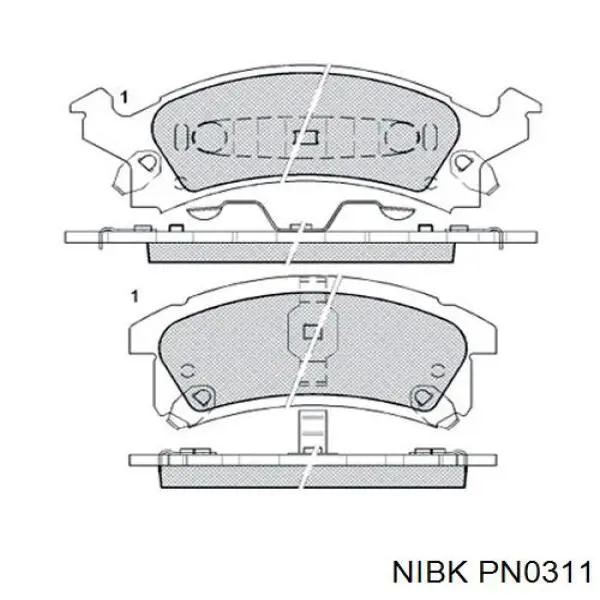 Купити 12370005 Ford Колодки гальмівні передні, дискові