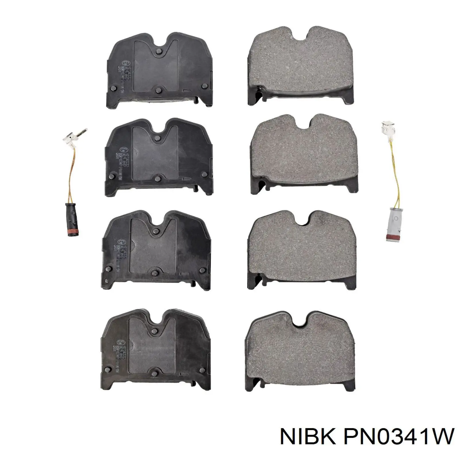 Передні тормозні колодки PN0341W Nibk