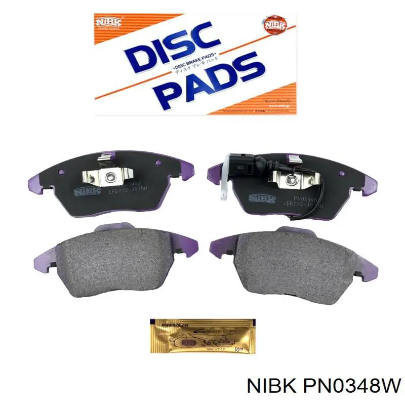 Гальмівні колодки Nibk PN0348W ціна, від 29.88 USD